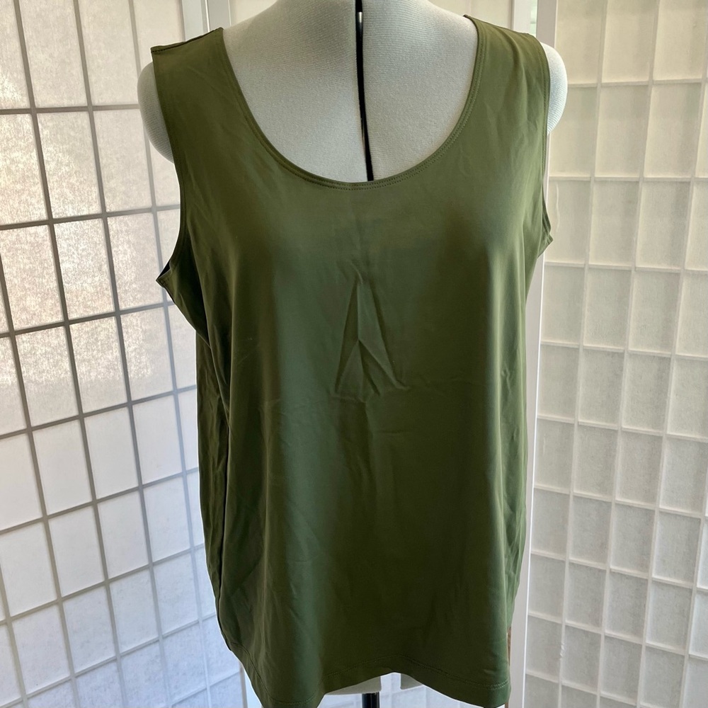 Chico's Olive Green Tank Top Size 3/L